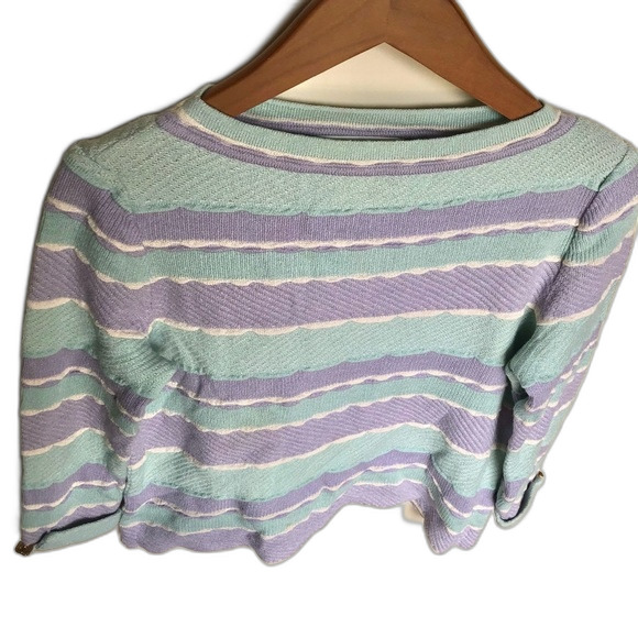 St. John Collection Marie Stripe Sweater Size Small - Picture 3 of 11